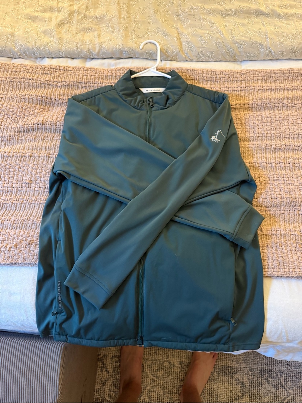 Peter Millar Teal-Green Full-Zip Performance Jacket